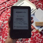 Amazon Kindle on hand