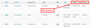 Custom Post Column