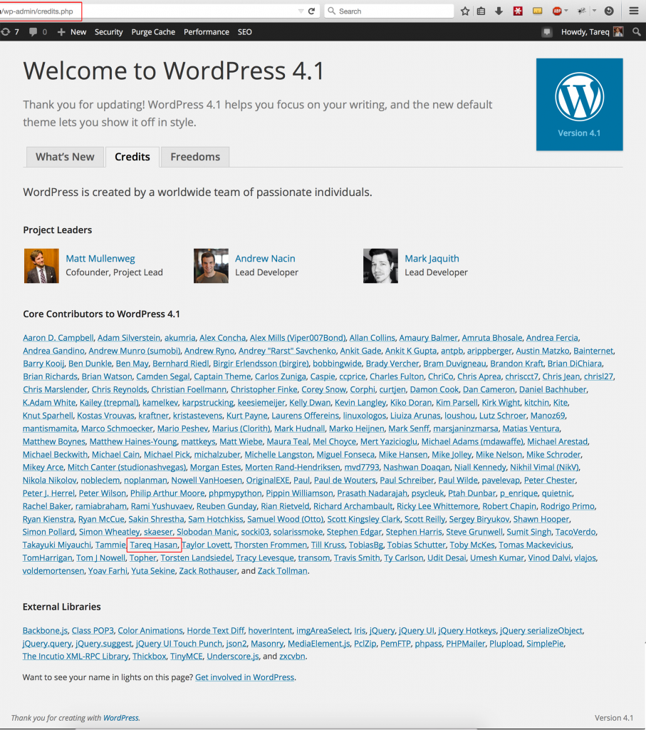 WordPress Core Contribution in 4.1
